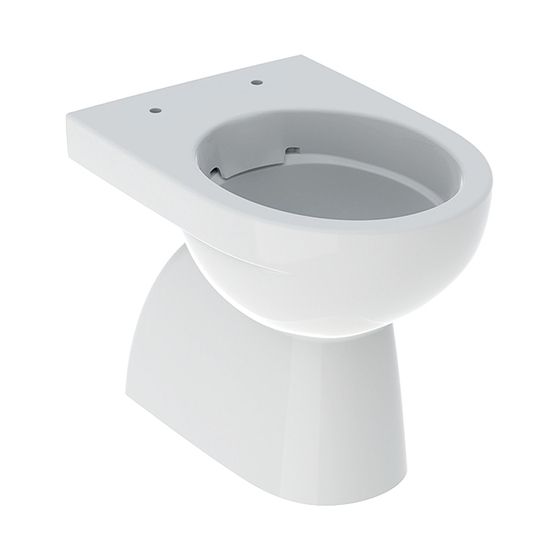 Geberit Renova Stand-WC Tiefspüler, Abgang vertikal teilgeschlossene Form, Rimfree, KeraTect, Weiß