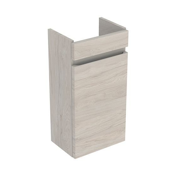 Geberit Renova Plan Unterschrank für Handwaschbecken, 1 Tür verk. Ausladung 31,4x60,5x22cm, WT 36cm, Nussbaum hickory hell
