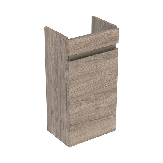 Geberit Renova Plan Unterschrank für Handwaschbecken, 1 Tür verk. Ausladung 31,4x60,5x22cm, Waschtisch 36cm, Nussbaum hickory
