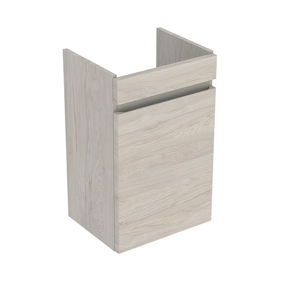 Geberit Renova Plan Unterschrank für Handwaschbecken, 1 Tür, 38,4x60,5x30,8cm, Waschtisch 45cm, Nussbaum hickory hell