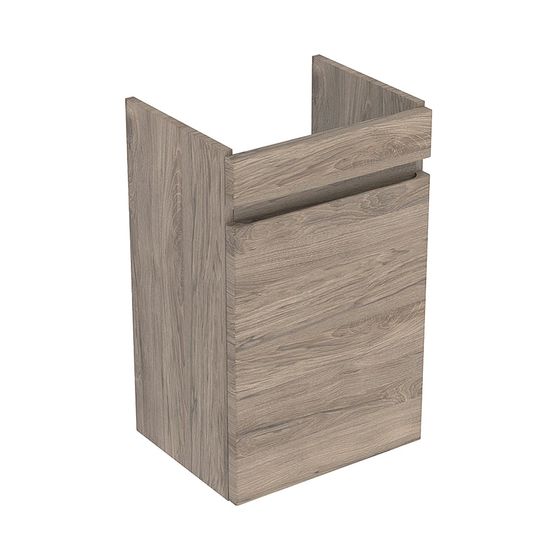 Geberit Renova Plan Unterschrank für Handwaschbecken, 1 Tür, 38,4x60,5x30,8cm, Waschtisch 45cm, Nussbaum hickory