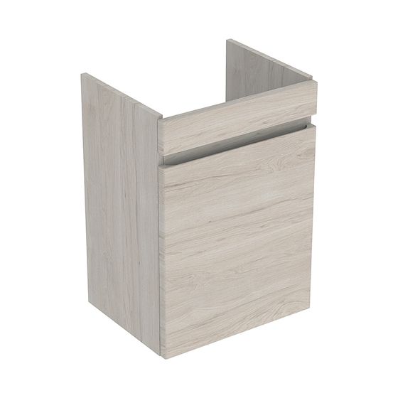 Geberit Renova Plan Unterschrank für Handwaschbecken, 1 Tür, 43,5x60,5x34,5cm, Waschtisch 50cm, Nussbaum hickory hell