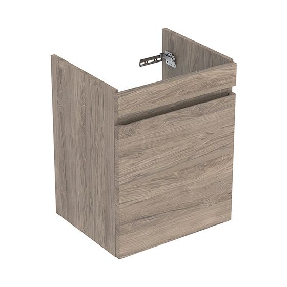 Geberit Renova Plan Unterschrank für Waschtisch, 1 Schublade, 1 Innenschublade, 48,4x60,6x40,7cm, Waschtisch 55cm, Nussbaum h.