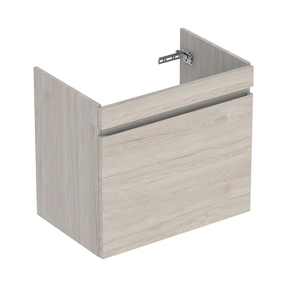 Geberit Renova Plan Unterschrank für Waschtisch 1 Schublade, 1 Innenschublade, 78,2x60,6x44,6cm, Waschtisch 85cm, Nussbaum hell