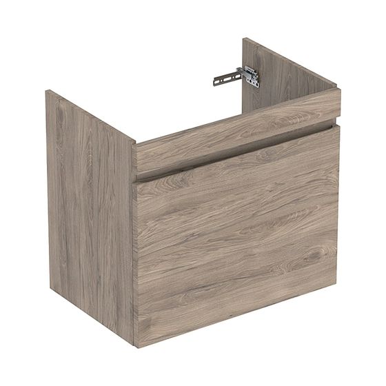 Geberit Renova Plan Unterschrank für Waschtisch, 1 Schublade, 1 Innenschublade, 63,4x60,6x44,6cm, Waschtisch 70cm, Nussbaum h.