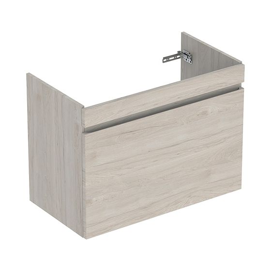 Geberit Renova Plan Unterschrank für Waschtisch 1 Schublade, 1 Innenschublade, 83,2x60,6x44,6cm, Waschtisch 90cm, Nussbaum hell