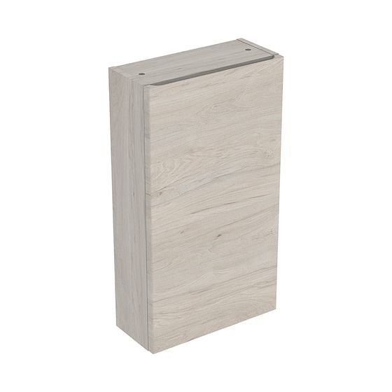 Geberit Renova Plan Hängeschrank mit 1 Tür, 39x70x17,3cm, Nussbaum hickory hell/Folie strukturiert