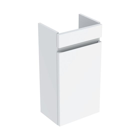 Geberit Renova Plan Unterschrank für Handwaschbecken, 1 Tür, verk. Ausladung, 31,4x60,5x22cm, Waschtisch 36cm, Weiß