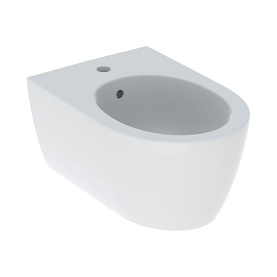 Geberit iCon Wandbidet geschlossene Form, Tiefe 53cm, Überlauf sichtbar, Weiß