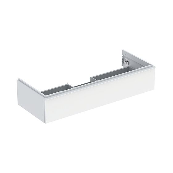 Geberit iCon Unterschrank für Waschtisch, 1 Schublade Waschtisch 120cm, Weiß, lackiert matt/Weiß, pulverbeschichtet matt