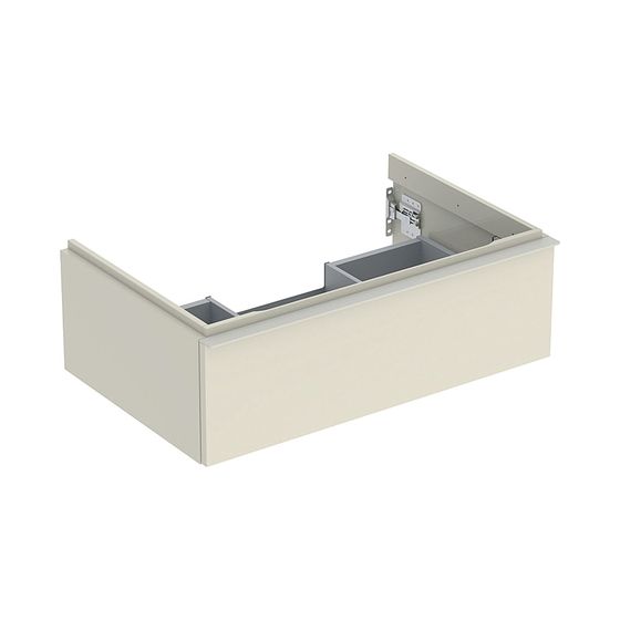 Geberit iCon Unterschrank für Waschtisch 1 Schublade Waschtisch 75cm Sandgrau lackiert hochglänzend/Sandgrau pulverb. matt