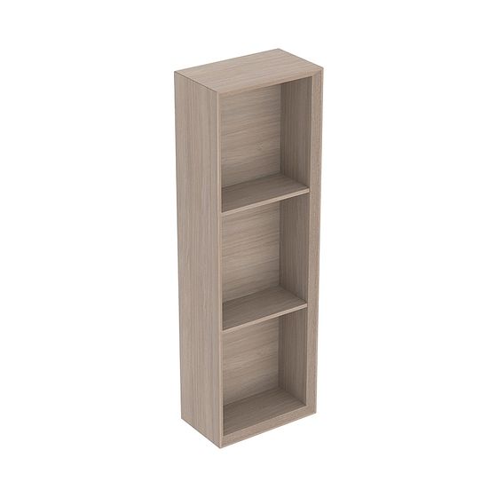 Geberit iCon Regal rechteckig, 22,5x70x13,2cm, Eiche Melamin Holzstruktur