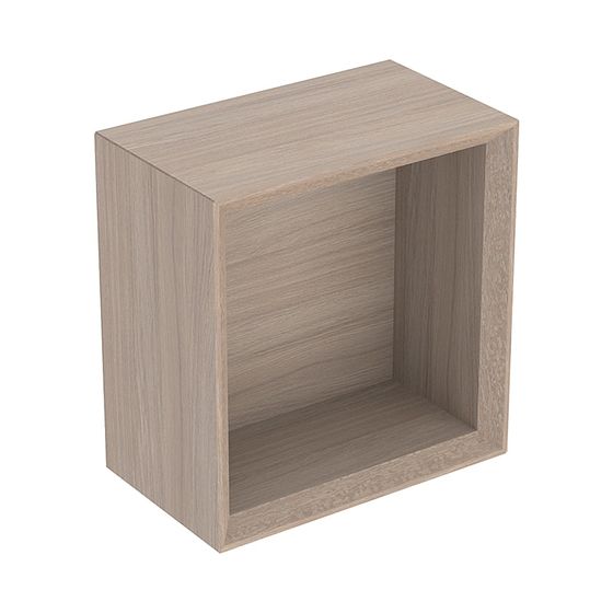 Geberit iCon Wandbox quadratisch, 22,5x23,3x13,2cm, Eiche Melamin Holzstruktur