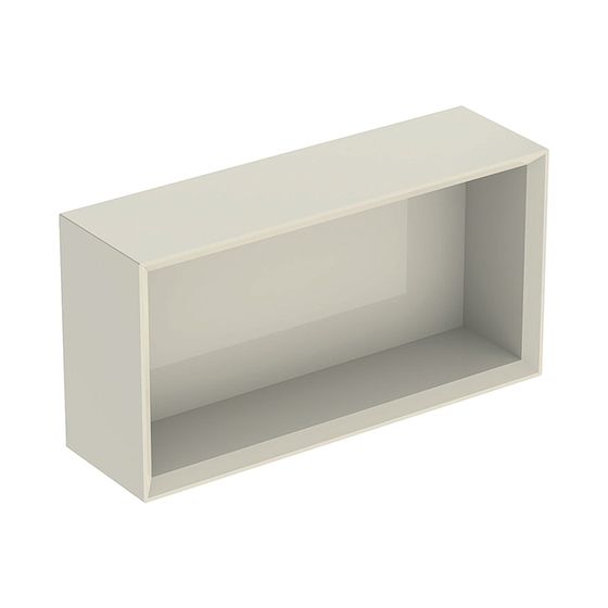 Geberit iCon Wandbox rechteckig, 45x23,3x13,2cm, Sandgrau lackiert hochglänzend