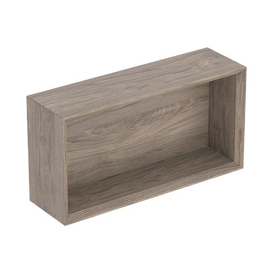 Geberit iCon Wandbox rechteckig, 45x23,3x13,2cm, Nussbaum hickory/Melamin Holzstruktur