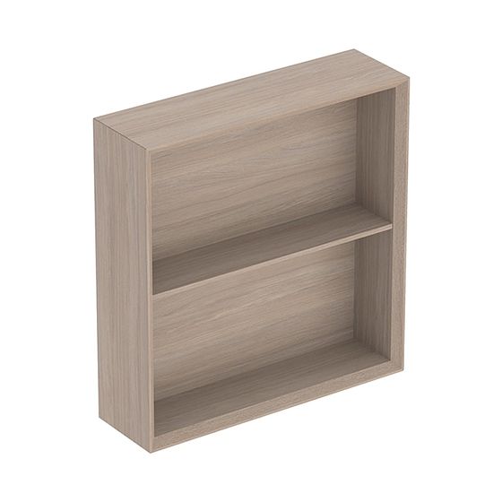 Geberit iCon Regal quadratisch, 45x46,7x13,2cm, Eiche Melamin Holzstruktur