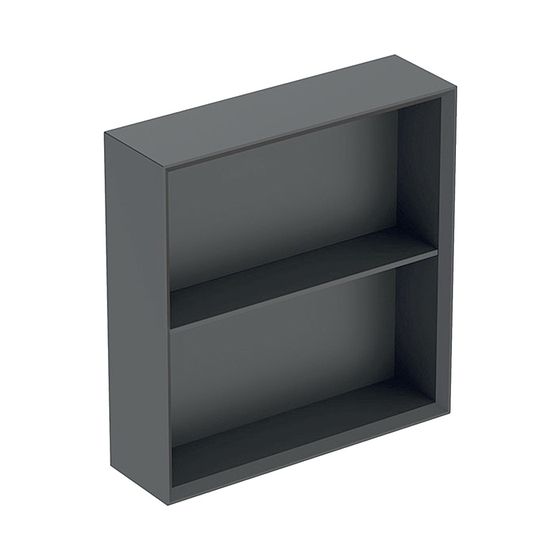 Geberit iCon Regal quadratisch, 45x46,7x13,2cm, Lava lackiert matt