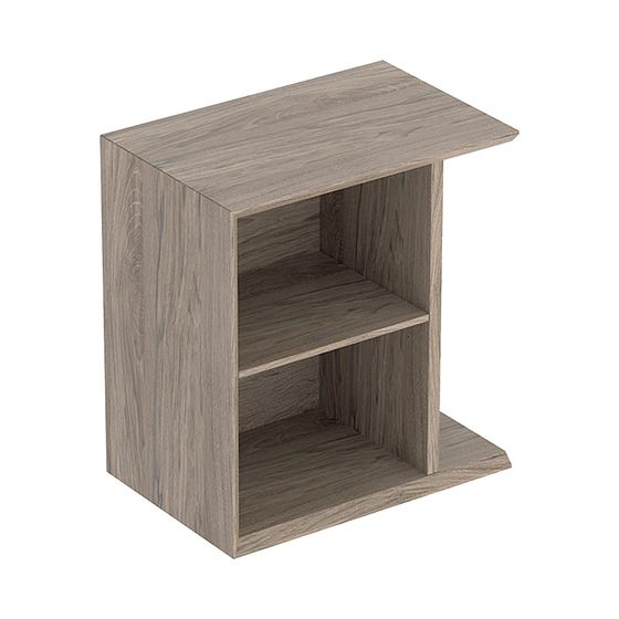 Geberit iCon Seitenelement, 37x40x24,5cm, Nussbaum hickory Melamin Holzstruktur