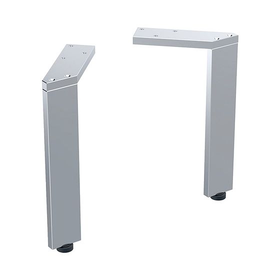 Geberit Set Füße Höhe 21,7cm, Hochglanz verchromt