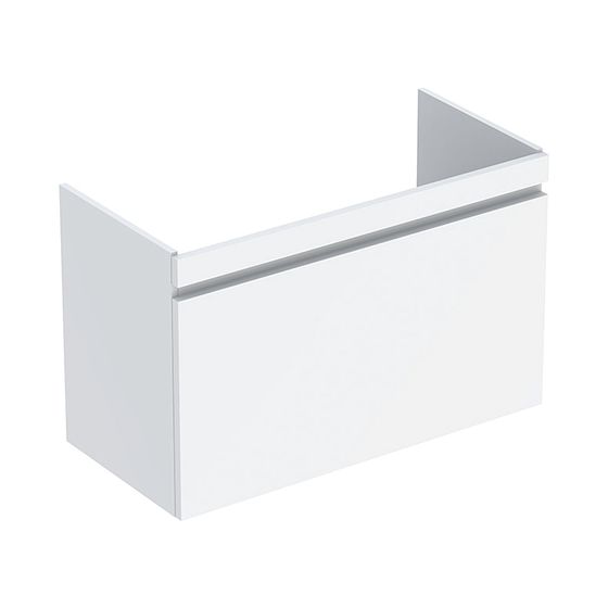 Geberit Renova Plan Unterschrank für Waschtisch, 1 Schublade, 1 Innenschublade, 92,8x60,6x44,6cm, Waschtisch 100cm, Weiß