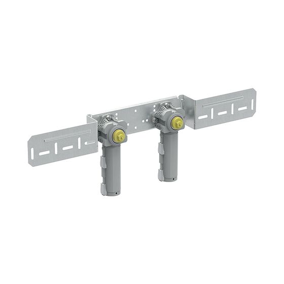 Geberit PushFit Anschlussdose 90 Grad mit Schnellkupplung, vormontiert, CW617N, d 20mm, Rp 1/2″, AD 15,3cm, Rotguss bleifrei