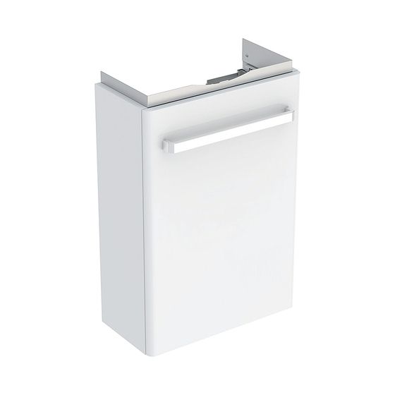 Geberit Renova Compact Unterschrank für Handwaschbecken Tür verk. Ausl. 408x605x231cm Waschtisch 45cm Weiß/lack matt Weiß