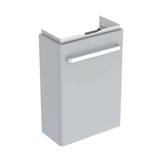 Geberit Renova Compact Unterschrank für Handwaschbecken Tür verk. Ausl. 408x605x231cm Waschtisch 45 hellgr/lack matt hellgr