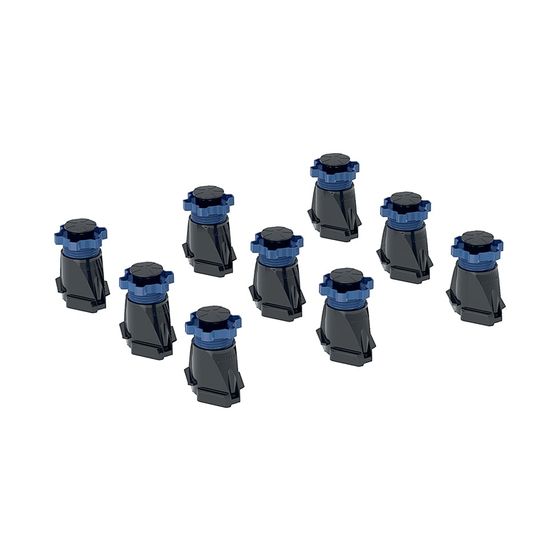 Geberit Set Füße hoch für Duschwanne bis Länge 140cm, Höhe 9-21cm, 9 Stück