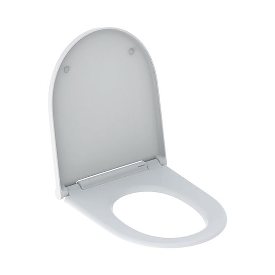 Geberit ONE WC-Sitz Hochglanz verchromt, Absenkautomatik, Quick-Release-Scharniere, Befestigung von oben