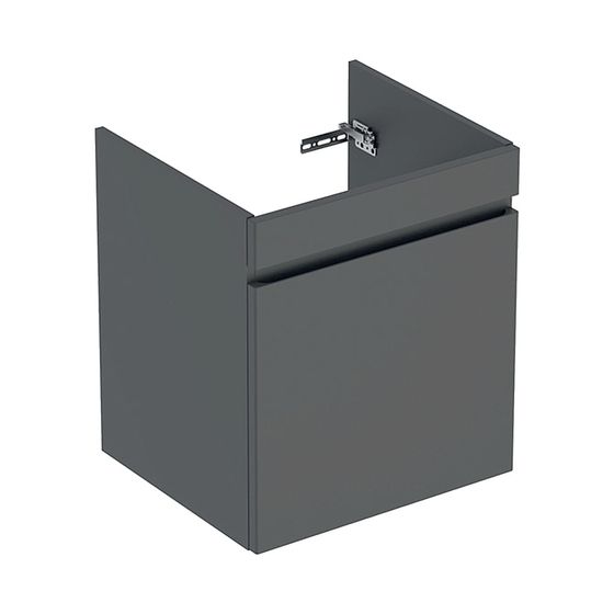 Geberit Renova Plan Unterschrank für Möbelwaschtisch, 1 Schublade, 1 Innenschublade, 53,8x60,5x47,3cm, Lava lackiert matt