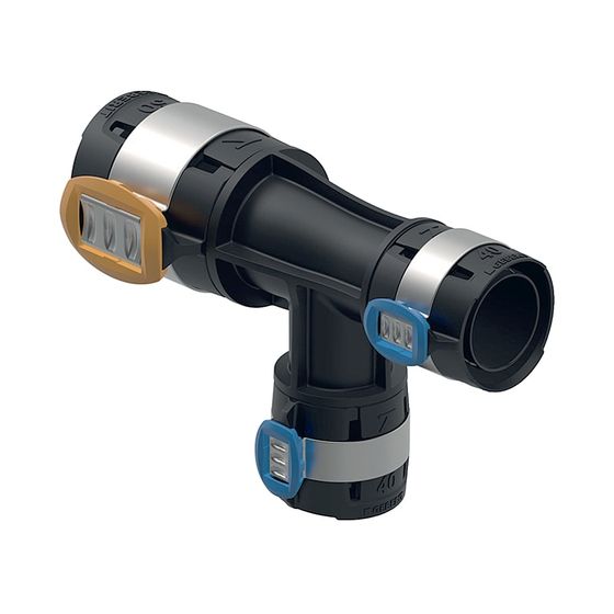 Geberit FlowFit T-Stück reduziert, d 50mm, d1 40mm, d2 40mm, PPSU