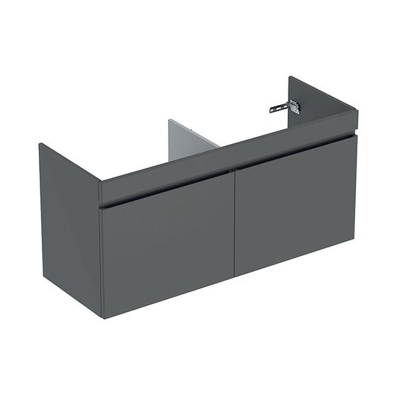 Geberit Renova Plan Unterschrank für Doppelwaschtisch 2 Schubladen 2 Innenschubladen 1226x606x44,6cm Waschtisch 130cm Lava