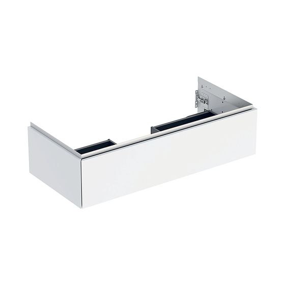 Geberit ONE Unterschrank für Waschtisch, 1 Schublade, Breite Waschtisch 105cm, H 26,6cm T 47cm Weiß/lackiert hochglänzend