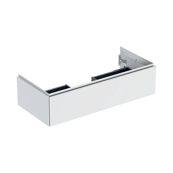 Geberit ONE Unterschrank für Waschtisch, 1 Schublade, Breite Waschtisch 105cm, Höhe 26,6cm, Tiefe 47cm, Weiß lackiert matt