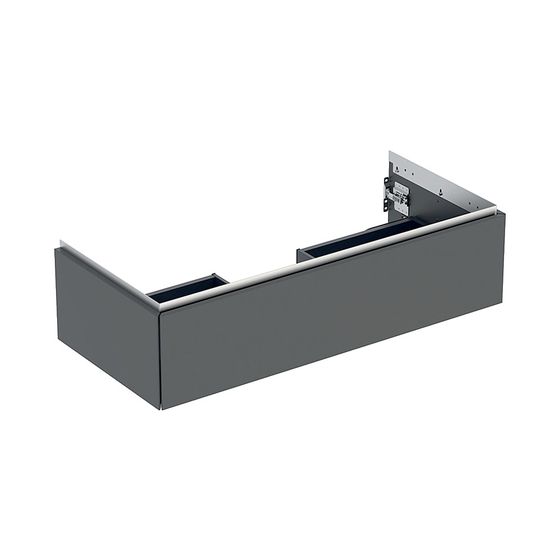Geberit ONE Unterschrank für Waschtisch, 1 Schublade, Breite Waschtisch 105cm, Höhe 26,6cm, Tiefe 47cm, Lava lackiert matt