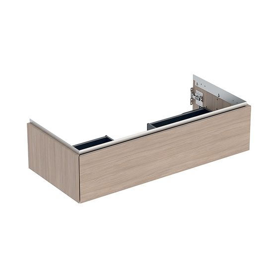 Geberit ONE Unterschrank für Waschtisch, 1 Schublade, Breite Waschtisch 105cm, H 26,6cm T 47cm Eiche/Melamin Holzstruktur