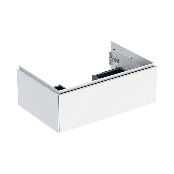 Geberit ONE Unterschrank für Waschtisch, 1 Schublade, B Waschtisch 75cm, Höhe 26,6cm, Tiefe 47cm, Weiß/lackiert hochglanz