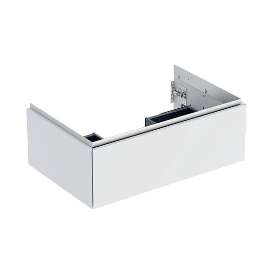 Geberit ONE Unterschrank für Waschtisch, 1 Schublade, Breite Waschtisch 75cm, Höhe 26,6cm, Tiefe 47cm, Weiß lackiert matt