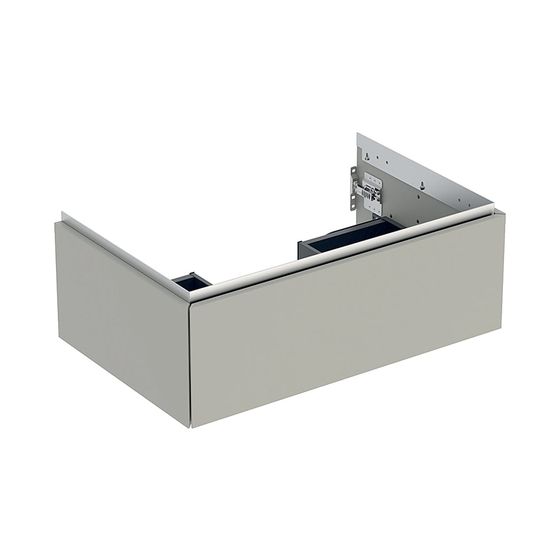 Geberit ONE Unterschrank für Waschtisch, 1 Schublade, Breite Waschtisch 75cm, Höhe 26,6cm, Tiefe 47cm, Greige/lackiert matt