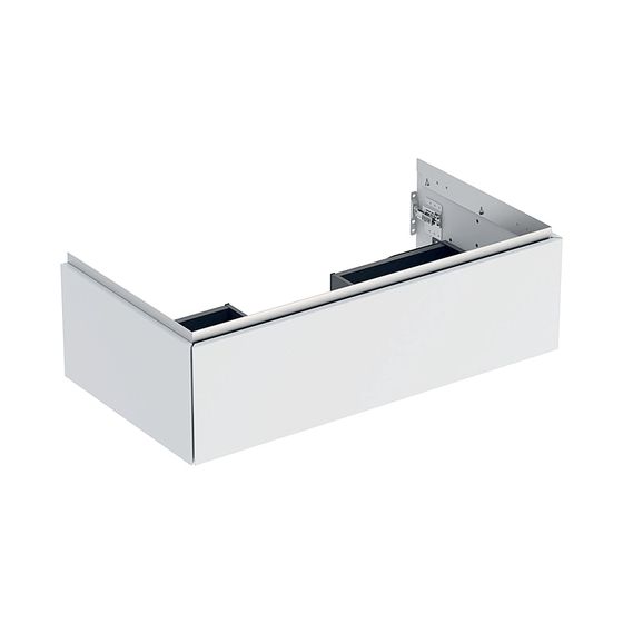 Geberit ONE Unterschrank für Waschtisch, 1 Schublade, Breite Waschtisch 90cm, Höhe 26,6cm, Tiefe 47cm, Weiß lackiert matt
