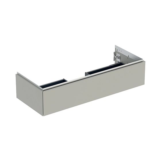 Geberit ONE Unterschrank für Waschtisch, 1 Schublade, Breite Waschtisch 120cm, Höhe 26,6cm, Tiefe 47cm, Greige/lackiert matt