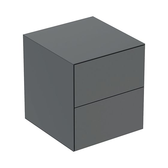 Geberit ONE Seitenschrank 2 Schubladen, 45x49,2x47cm, Lava matt