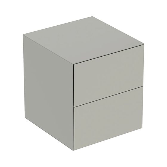 Geberit ONE Seitenschrank 2 Schubladen, 45x49,2x47cm, Greige matt