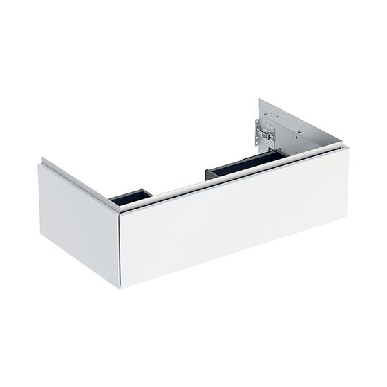 Geberit ONE Unterschrank für Waschtisch, 1 Schublade, B Waschtisch 90cm, Höhe 26,6cm, Tiefe 47cm, Weiß/lackiert hochglanz