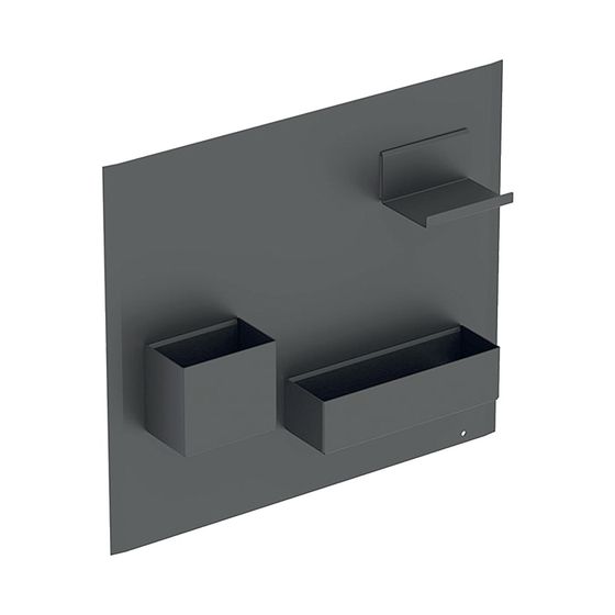 Geberit Magnettafel mit Stauboxen Lava/pulverbeschichtet matt, Lava pulverbeschichtet matt
