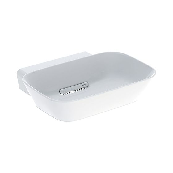 Geberit ONE Aufsatzwaschtisch Schalenform Abgang horizontal 50cm T 42,5cm o. HL ohne Überlauf Weiß/KeraTect Weiß glänzend