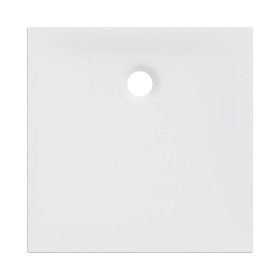 Geberit Nemea quadratische Duschwanne 80x80x3,5cm, Mattweiß