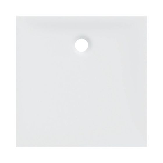Geberit Nemea quadratische Duschwanne 90x90x3,5cm, Mattweiß