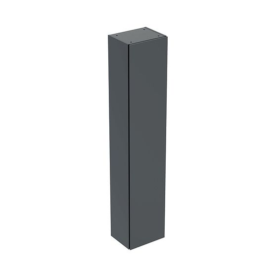Geberit ONE Hochschrank mit 1 Tür, 36x180x29,1cm, Schwarz/lackiert matt