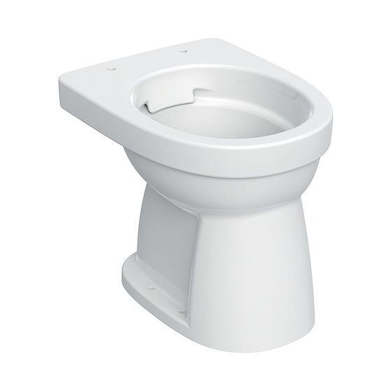 Geberit Renova Stand-WC Flachspüler, Abgang vertikal, Rimfree Tiefe 47cm, Weiß/KeraTect